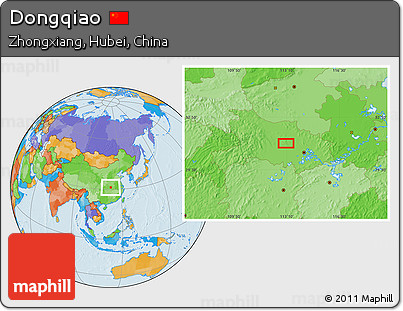 Political Location Map of Dongqiao