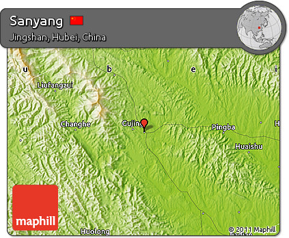 Physical Map of Sanyang