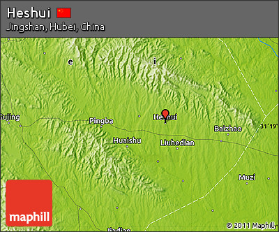 Physical Map of Heshui