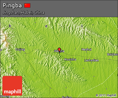 Physical Map of Pingba