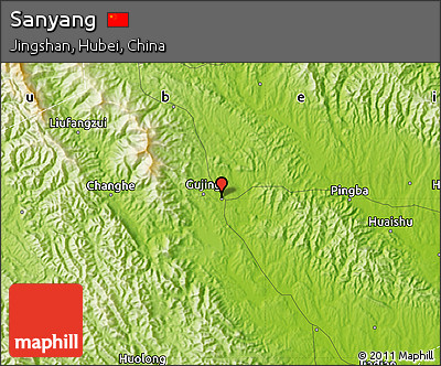Physical Map of Sanyang