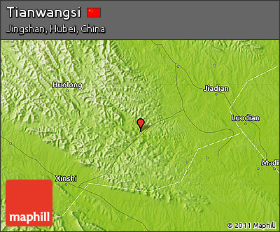 Physical Map of Tianwangsi