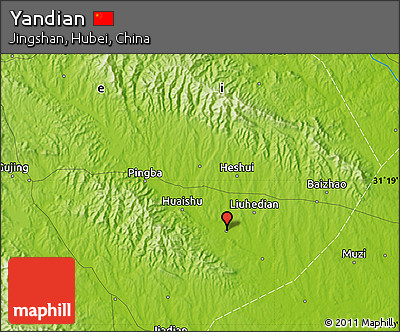 Physical Map of Yandian