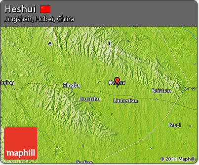 Physical Map of Heshui