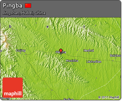 Physical Map of Pingba