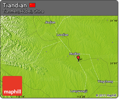 Physical Map of Tiandian