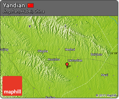 Physical Map of Yandian