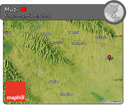 Satellite Map of Muzi