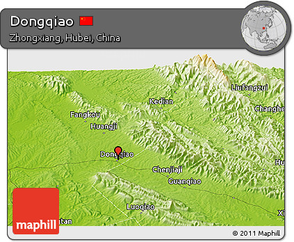 Physical Panoramic Map of Dongqiao