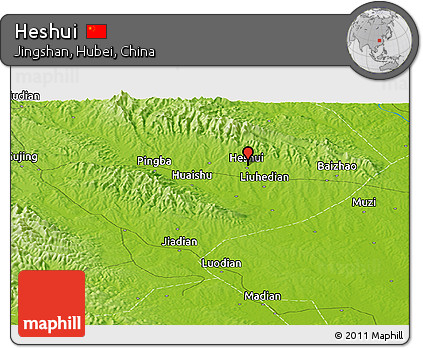 Physical Panoramic Map of Heshui