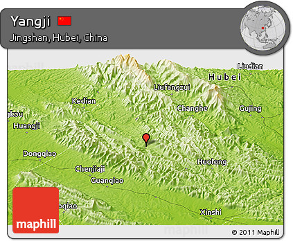 Physical Panoramic Map of Yangji