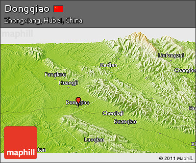 Physical Panoramic Map of Dongqiao