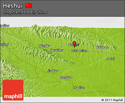 Physical Panoramic Map of Heshui