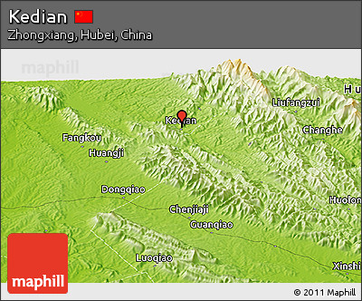 Physical Panoramic Map of Kedian