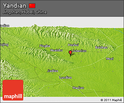 Physical Panoramic Map of Yandian