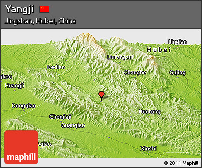 Physical Panoramic Map of Yangji