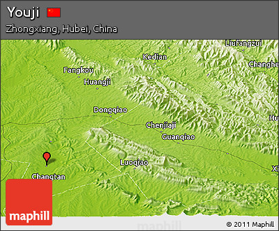Physical Panoramic Map of Youji