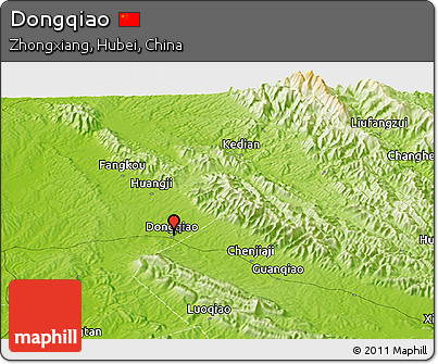 Physical Panoramic Map of Dongqiao