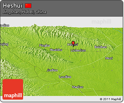 Physical Panoramic Map of Heshui
