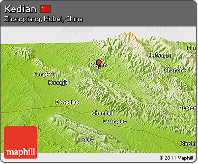 Physical Panoramic Map of Kedian