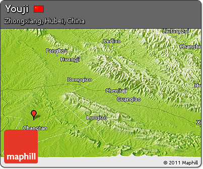 Physical Panoramic Map of Youji