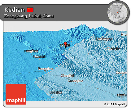 Political Panoramic Map of Kedian