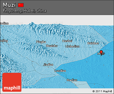Political Panoramic Map of Muzi