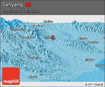 Political Panoramic Map of Sanyang
