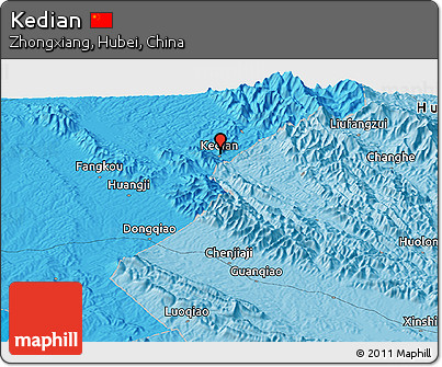 Political Panoramic Map of Kedian