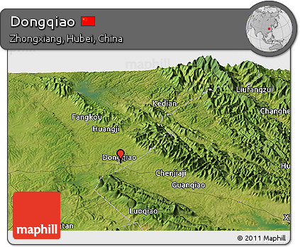 Satellite Panoramic Map of Dongqiao