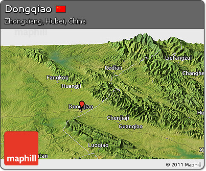 Satellite Panoramic Map of Dongqiao