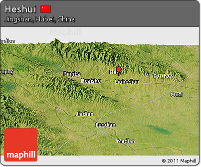 Satellite Panoramic Map of Heshui