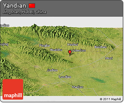 Satellite Panoramic Map of Yandian