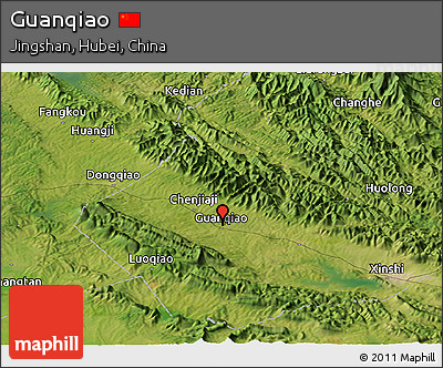 Satellite Panoramic Map of Guanqiao