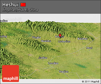 Satellite Panoramic Map of Heshui