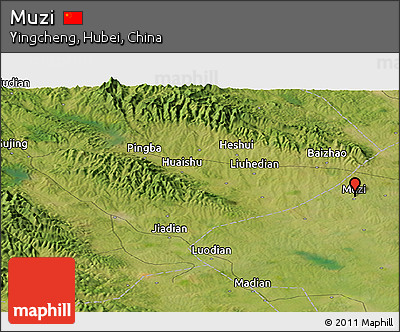 Satellite Panoramic Map of Muzi