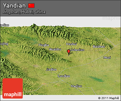 Satellite Panoramic Map of Yandian