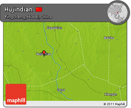 Physical 3D Map of Hujindian