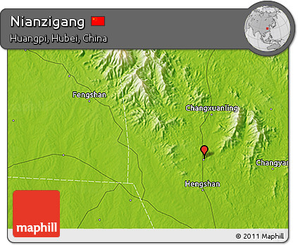 Physical 3D Map of Nianzigang