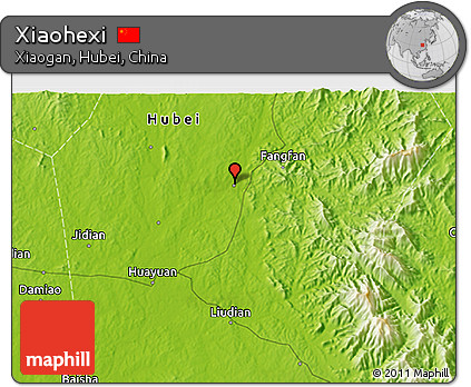 Physical 3D Map of Xiaohexi