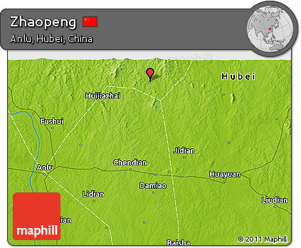 Physical 3D Map of Zhaopeng