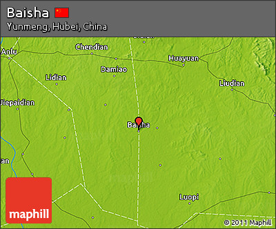 Physical 3D Map of Baisha