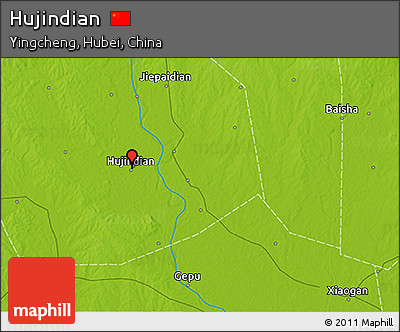 Physical 3D Map of Hujindian