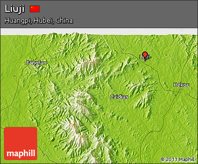 Physical 3D Map of Liuji