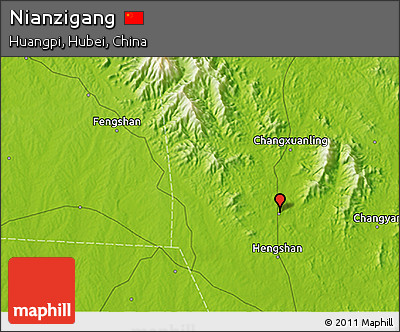 Physical 3D Map of Nianzigang