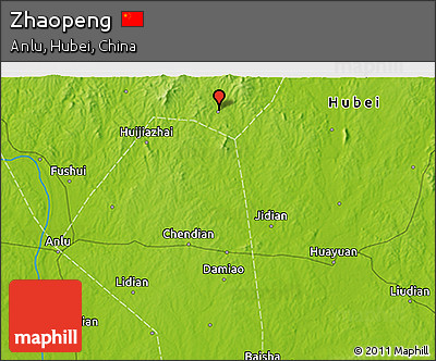 Physical 3D Map of Zhaopeng