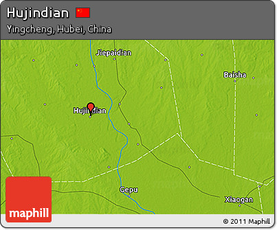 Physical 3D Map of Hujindian