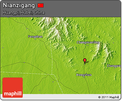 Physical 3D Map of Nianzigang