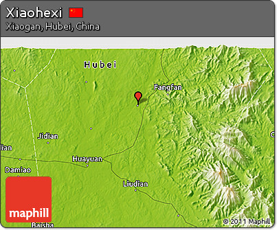 Physical 3D Map of Xiaohexi