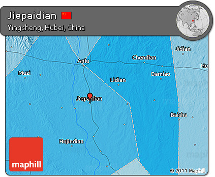Political 3D Map of Jiepaidian